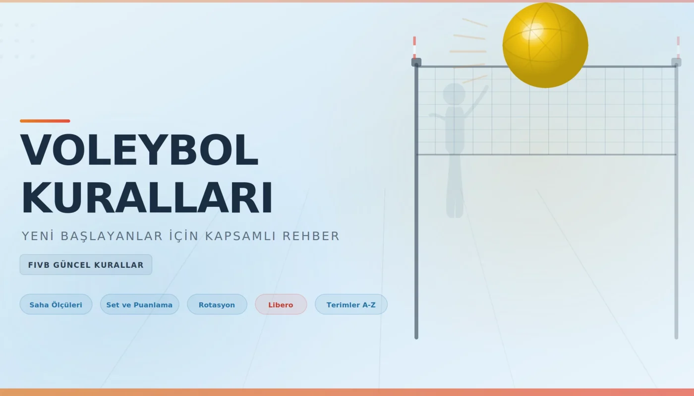 Voleybol kuralları kapsamlı rehber kapak görseli file ve voleybol topu